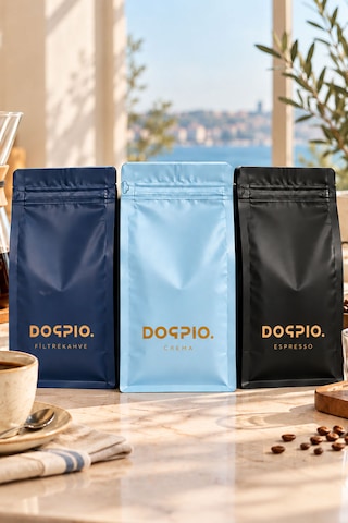 Doppio. 3'lü Tanışma Paketi I Crema + Espresso + Filtre Kahve I Öğütülmüş 3x250gr