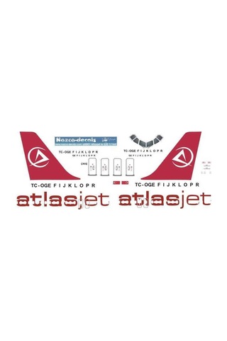 Nazca Decals Atj002b 1/144 Ölçek, Atlasjet A320 -new