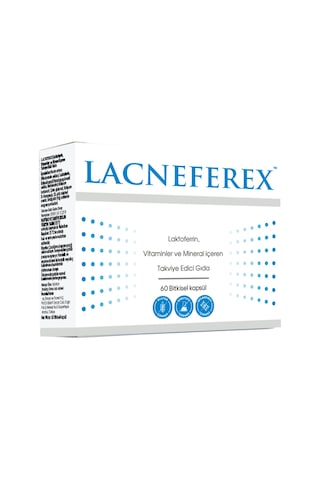 İmuneks Farma Lacneferex™ Laktoferrin, Vitaminler ve Mineral içeren Takviye Edici Gıda 60 Kapsül İmuneks Farma Lacneferex™ Laktoferrin, Vitaminler ve Mineral içeren Takviye Edici Gıda 60 Kapsül