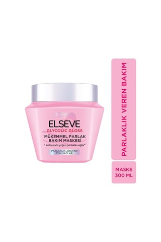 L'oréal Paris Elseve Glycolic Gloss Mükemmel Parlaklık Veren Saç Bakım Maskesi 300ml