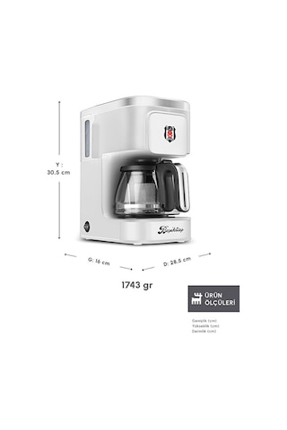 Karaca Just Coffee Aroma 2 İn 1 Beşiktaş Filtre Kahve Ve Çay Demleme Makinesi