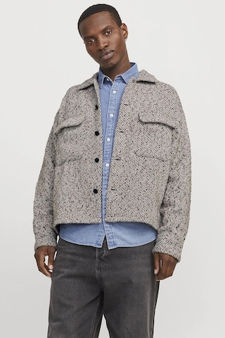 Jack & Jones Jorwınter Twıll Overshırt Ls Styd Aw24 Kahverengi