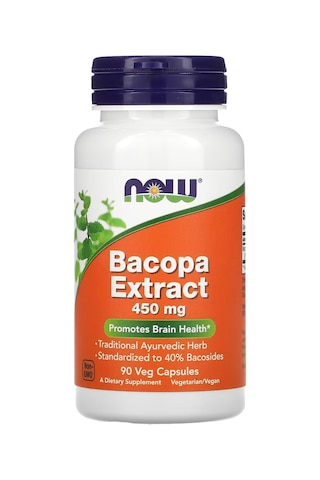 Now Foods, Bacopa Extract Ayurveda 450 Mg, 90 Veg Caps