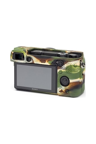 Easycover Sony A6000/A6100/A6300/A6400 Silikon Kılıf (Kamuflaj)