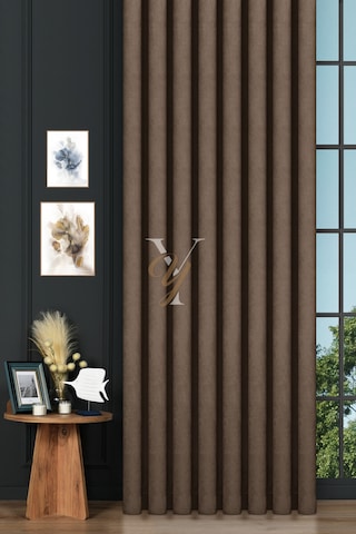 Petek Fon Perde V-1014 Kestane Çok Renkli