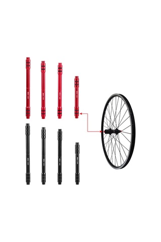 12mm Ila 9mm Qr Adaptörü Mtb Bisiklet Üzerinden Aks Aly2452049 Siyah Siyah