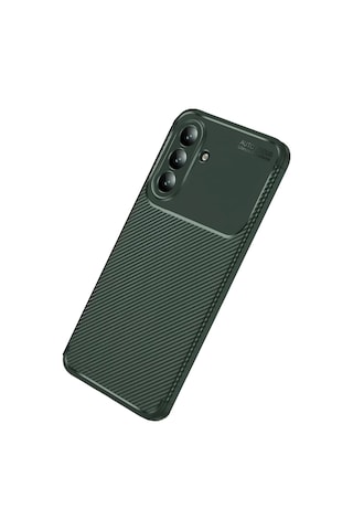 Newface Samsung Uyumlu Galaxy S26 Fe Auto Focus Karbon Kapak - Yeşil