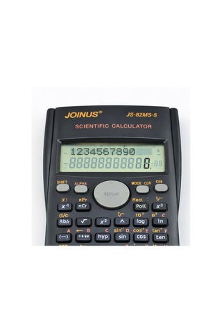 Joınus Js-82ms-5 Bilimsel Hesap Makinesi 240 Fonksiyon, 10+2 Haneli Ekran, Otomatik Kapanma Siyah