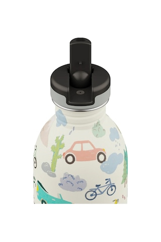 Kids Bottle Adventure Friends Pipetli Paslanmaz Çelik Çocuk Su Matarası 250 Ml Renkli
