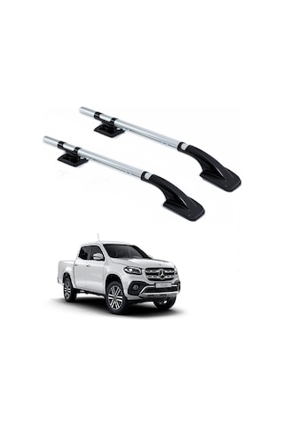 MERCEDES-X-CLASS-ARA ATKISIZ TAVAN ÇITASI PORT BAGAJ NİKEL