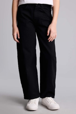 Defacto %100 Pamuk Baggy Fıt Jean Pantolon Kız Çocuk H6075a826spnm36 Antrasit-nm36