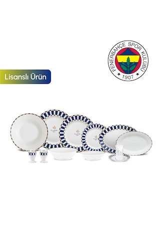 Karaca x Fenerbahçe Lisanslı Forever Bone 60 Parça 8 Kişilik Yemek Takımı Gold