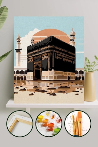 Sayılarla Boyama Tuval Seti 40x50 Cm - Kabe