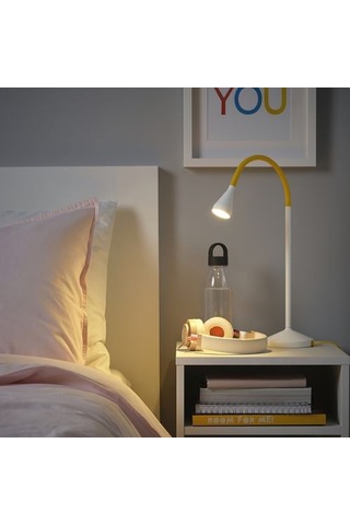 Ikea Nävlınge Çalışma Lambası, Sarı-beyaz, 52 Cm