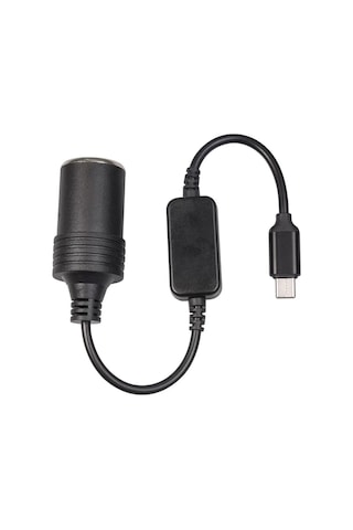 Type-c 5 Volt To 12 Volt Çakmak Fiş Çevirici, 12 Watt