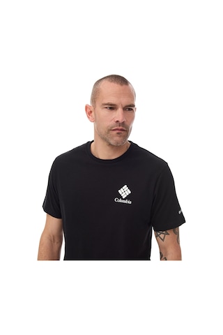 Columbia Cs0481 Csc M Stacked Gem Ss Erkek T-shirt-33126 Siyah