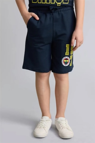 Defacto Fenerbahçe %100 Pamuk Oversıze Şort Erkek Çocuk H8000a826hsın42 İndigo-ın42