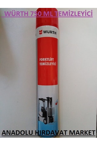 Würth Forklift Temizleyici Sprey Bakım Spreyi Yüksek Kalite 750 ML
