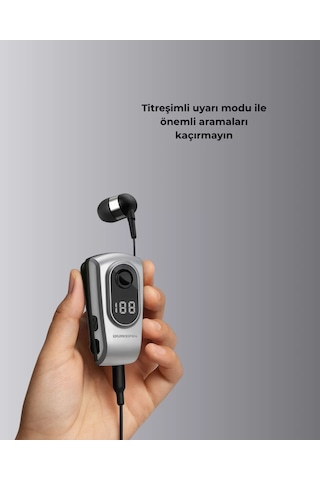 Northcity Dijital Ekranlı Bluetooth Kulaklık - Titreşimli Bildirim & 25 Saat Pil Ömrü