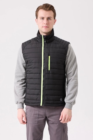 Nepeta Bomber Şişme Outdoor Yelek - Hafif, Suya Dayanıklı Siyah-f.sarı