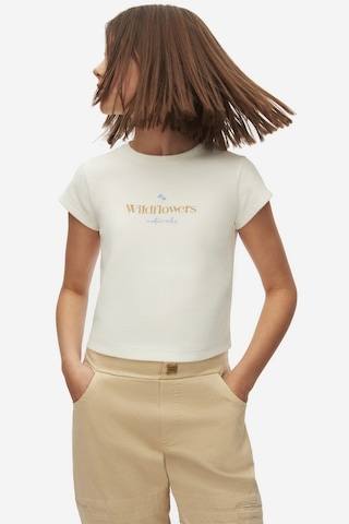 Nk Kids Naturally Kız Çocuk T-shirt 38360 Ekru