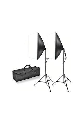 Fototek 50 x 70 CM 4 Duylu Çantalı Softbox Sürekli Işık Seti