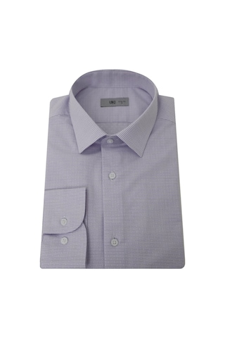 Uki Lila Slim Fit Uzun Kol Gömlek Lila