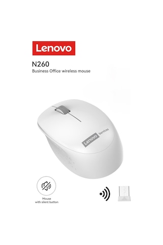 N260 Kablosuz Sessiz Mouse Beyaz 870042253 N260beyaz