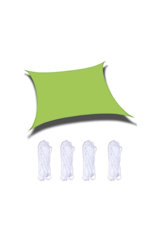 Açık Bahçe Yüzme Havuzu Güneş Tente Güneşlik Yelken Yağmur Su Geçirmez Gölgelik, Boyut: 2m X 1.8m Yeşil Çok Renkli