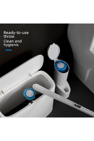 Teltree Ev İçin Tek Kullandım Atılan Tuvalet Fırçası Seti: Çözünür Değişim Ucu, Uzun Sap, Tüm Köşelerde Temizlik 8 Adet Değişim Ucu Diğer