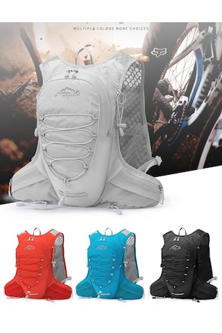 Inoxto 12 L Gri Dağcılık Koşu Bisiklet Omuz Çantası Gri