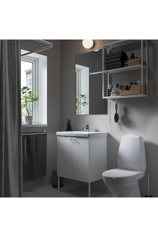 Ikea Enhet Lavabo Dolabı, Beyaz, 60x42x60 Cm
