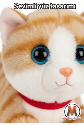Sevimli Peluş Yavru Kedi 35 Cm Sesli Miyavlayan Oyuncak Uyku Ve Oyun Arkadaşı 4 Renk Seçeneği 1471680