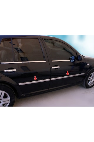 Golf 4 Yan Kapı Çıtası 4 Parça Paslanmaz Krom