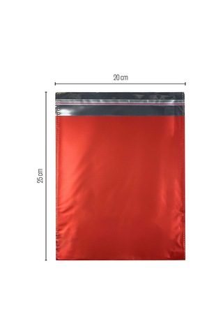 20X25 Kırmızı Lüx Metalize Paketi 50 Adet