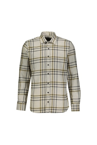 Finesuits Erkek Flanel Gömlek 2422204014.flr Ekru