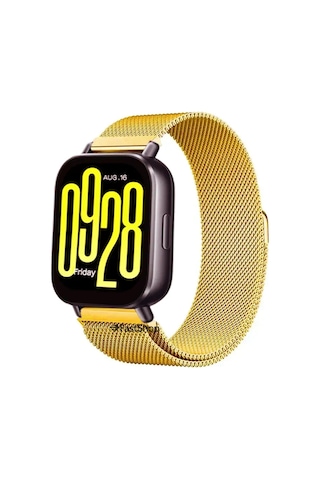 Xiaomi Redmi Watch 5 Active / Watch 5 Lite Uyumlu 22mm Örgü Metal Hasır Manyetik Akıllı Saat Kordonu