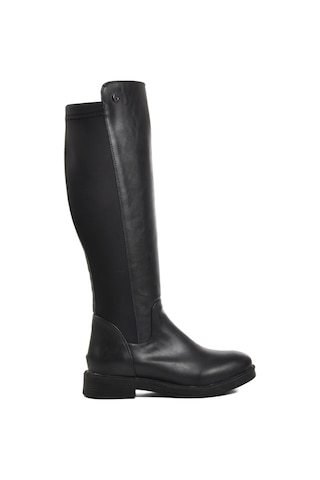 Pierre Cardin Siyah Cilt Polyester Karışımlı Kadın Çizme Pc-52066 Z Siyah Cilt Siyah