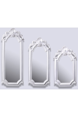 Lucia 3'lü Ayna İnci Krem