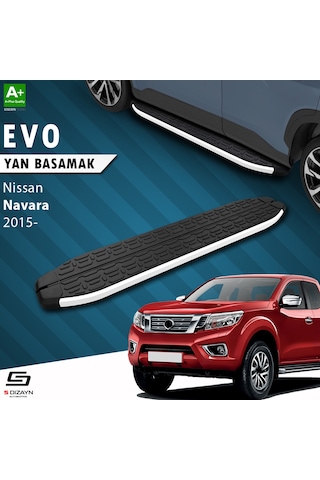 S-dizayn Nissan Navara 3 Evo Aluminyum Yan Basamak 203 Cm 2015 Üzeri