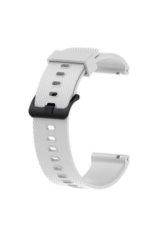 Samsung Galaxy Uyumlu Watch Active 2 40mm Krd-46 20mm Silikon Kordon - Soft White