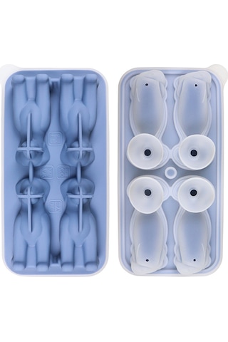 Reedark Siyah Silikon Buz Kalıbı - 4 Adet 3d Labrador Şekilli Buz Küpü - Ev Kullanıma Uygun - Kolay Temizlenir Çok Renkli