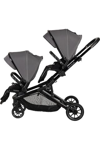 Prego Baby Prego İbiza Plus İkiz Travel Bebek Arabası PRY-2223 - Gri