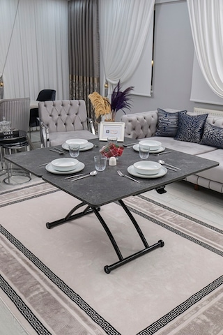 Juppo Üst Tabla Mdf Kartal Oval Köşe Alt Siyah Dışa Kıvrım