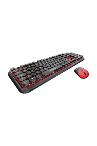 Everest Round KM-6282 Kablosuz Q Multimedia Klavye Mouse Set