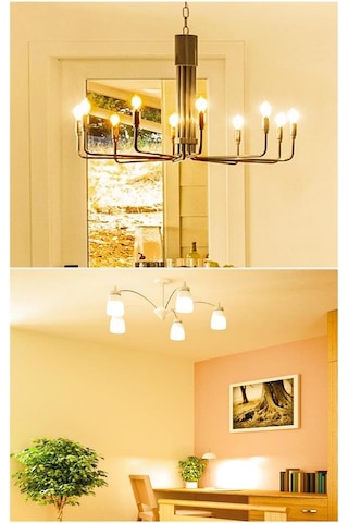 Panasonic 6,5w 50w Led Mum Ampul Sarı 2700k - E14 6 Adet Avize Lambası