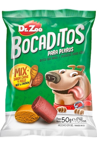 Dr. Zoo Bocaditos Tavuk & Biftekli Yetişkin Köpek Ödülü 50 G