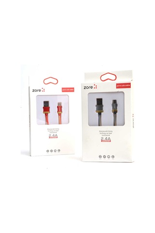 Kırmızı Poro Micro Usb Kablo 1m
