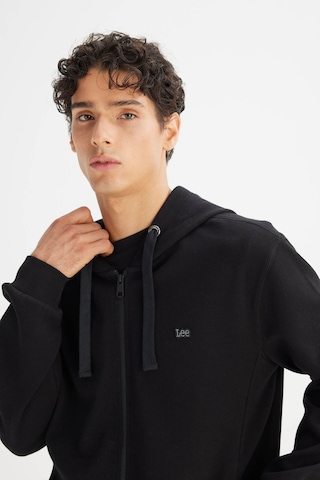 Lee Kapüşonlu Fermuarlı Siyah Erkek Sweatshirt L2520310001 Siyah