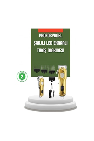 Güçlü Motorlu Lcd Ekranlı Şarjlı Tıraş Ve Şekillendirme Makinesi
